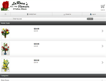 Tablet Screenshot of larosasflowers.com